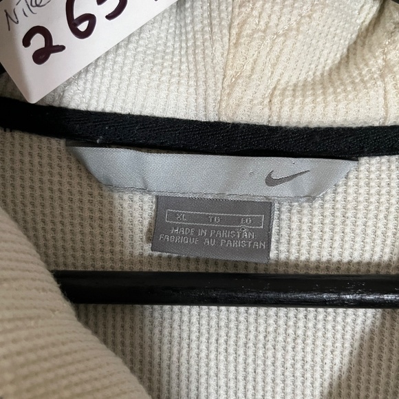 Nike Vintage Y2K Star Waffle Lined Full Zip Hoodie Jacket- Men's Size XL - Black - Picture 4 of 12